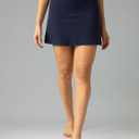 Colorfulkoala Dreamlux Tennis Skirt with Inner Shorts Pockets High Waisted Casual Athletic Golf Skort for Women (Blue)