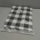 Classic Gingham Plaid Tablecloth Fabric - Rectangular 58x102 Inch Water Resistant Checked Table Cloth for Indoor/Outdoor Use - Table Cover for Kitchen, Picnics, Gardens, and Parties