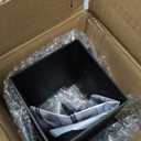 4x4 Deck Post Base, Inner Size 3.6 x 3.6 Inch Wood Fence Bracket Metal Anchor Base Heavy Duty Powder-Coated Thick Steel Outdoor