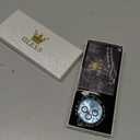 OLEVS Men's Watches Chronograph Multifunction Sport Silicone Luxury Diamond Moon Phase Quartz Male Watch Waterproof Wrist Watch (Blue)