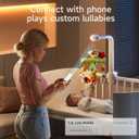 TUMAMA Crib Mobile with Music and Lights, Baby Mobile Cute Bee Crib Toys Hanging, Remote Control Nursery Mobiles for Bassinet, Rotation, Starlight Projection and Lullabies for Babies