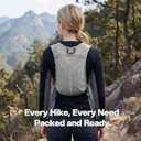 Hiking Backpack Ultralight Packable Daypack for Women & Men, Breathable 3D Ventilated Backpack with Multiple Pockets, Foldable Travel Day Bag for Outdoor Walking, Camping & CommuteGray,medium