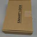 IRONZON Fingerprint Door Lock Door Knob with Keypad Keyless Entry Door Lock with Handle for Home Hotel Apartment Bedroom (Black)