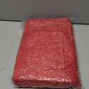 CozeCube Chenille Throw Blanket for Couch, Cozy Plush Fuzzy Decorative Christmas Red Blanket with Fringe Tassels, Lightweight Throws for Bed Sofa Gift Home Decor, 50"X60"