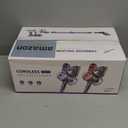 WLOTPO Cordless Vacuum Cleaner for Home,Lightweight Stick Vacuum Cordless Rechargeable with Power Suction, Up to 35 Mins Runtime, Hardwood Floor Vacuum for Pet Hair,Carpets,Tile(Red Grey)