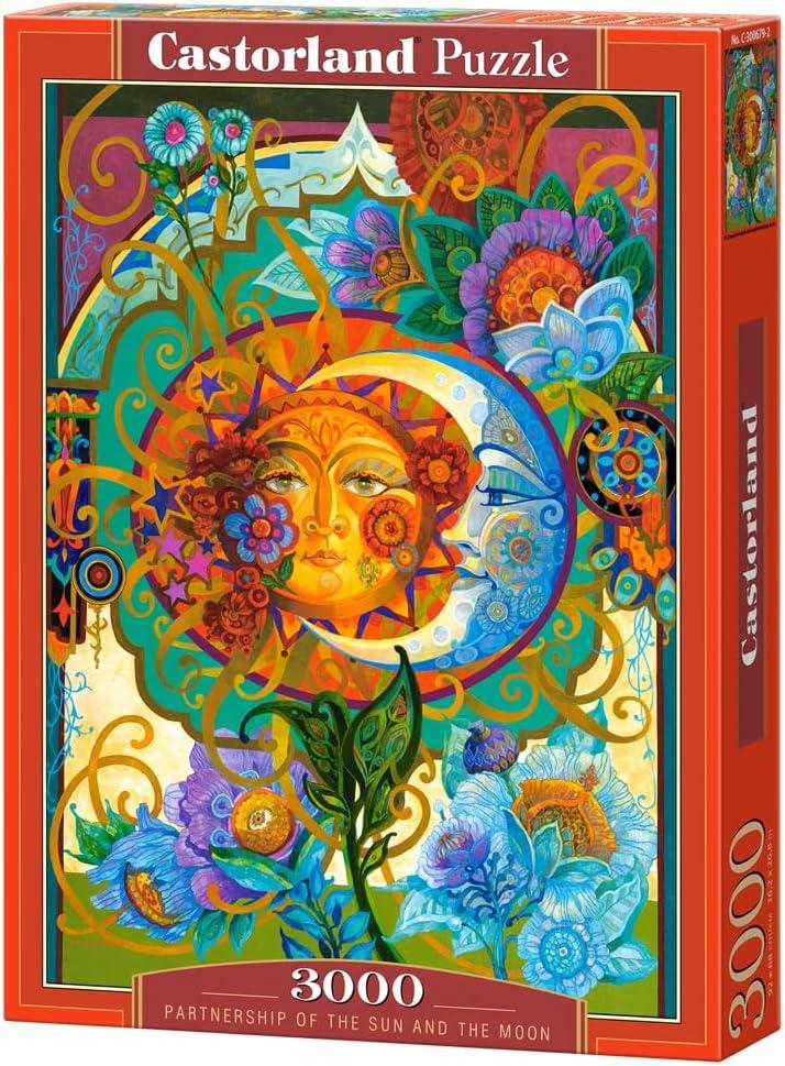 CASTORLAND 3000 Piece Jigsaw Puzzles, Partnership of The Sun and The Moon, Art. Puzzle, Adult Puzzle, Castorland C-300679-2