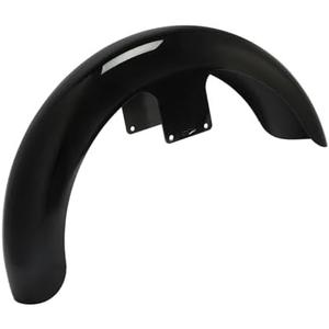 TCMT Painted Black 21" Wrap Front Fender Fits For Harley Davidson Touring Electra Glide Tri Glide Tour Glide Street Glide Road KingCustom Baggers 1997-2013