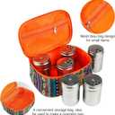 6PCS Camping Spice Kit with Travel Bag Salt, Pepper, Sugar and Herb Shakers Set, Seasoning Container for Outdoor Cooking, Hiking, and Home Use