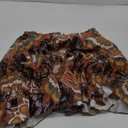 NASHALYLY Women's Summer Boho Floral Print Mini Skirt High Waist Drawstring Tiered Skirts (Flower-25), Large