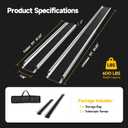 7FT Portable Adjustable Wheelchair Ramp-600LBS Heavy-Duty, High-Strength Aluminum Alloy Telescoping Portable Wheelchair Ramps Triple Anti-Slip Ideal for Home Steps, Threshold, Doorways(2 Pack)