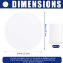 Sosation 6 Pcs Ceiling Cover Plate Wall Hole Cover Plastic Flat Blank Plate with 48 Pcs Double Faced Adhesive Tape for Ceilings or Wall (8 Inch)