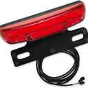 Electric Bicycle Rear Light, 36/48V Tail Brake Light, Ebike Rear Tail Safety Light, Warning Rear Lamp for Electric Bike Night Riding