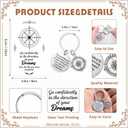 Kenning 24 Sets Graduation Gifts Bulk 2026 Compass Keychain with Cards Inspirational Graduation Keychain Gifts for College Senior Junior High School Graduate Gift Party Favor