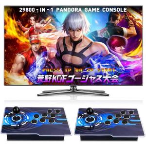 29800-in-1 Pandora Arcade, Dual Hosts, 4-Player 3D, 128GB Storage, 25.1 x 8.66 x 2.75 inches