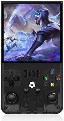 R36MAX Retro Handheld Game Console, 4.0 inch Retro Gaming Console with 64GB Memory, Video Game Consoles with 4000mAh Battery and 30+ Emulators, Ink Black