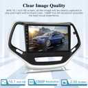 [2+64G] Car Radio for Jeep Cherokee 2013-2018 - Wireless Carplay and Android Auto - 10.1 Inch Touchscreen Android 13 Car Stereo - DSP/WiFi/GPS Navigation/SWC + AHD Backup Camera