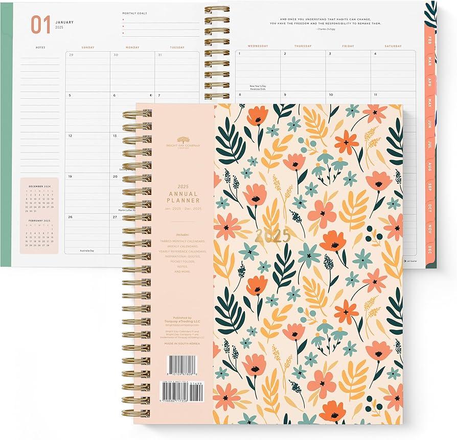 2026 Planner, Weekly and Monthly Calendar Academic Planner, Jan 2026 - Dec 2026, Planning Agenda Book for Desk Accessories and School Supplies - A5 (6.3'' x 8.5'') Pack of 5