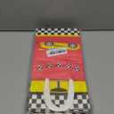 Nezyo 24 Pieces Race Car Party Favor Bags Car Birthday Party Supplies Goodie Gift Treat Bags with Handles for Checkered Flag Race Theme Two Fast Birthday Decorations Boy Gifts (24 Count (Pack of 1))