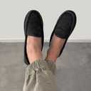 Bright Men's Corduroy House Slippers (Black)