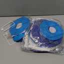 ADLKGG Blue Paper Lanterns Decorative, Hanging Round Paper Lantern Party Supplies for Anniversary Graduation Wedding Birthday Party Baby Shower Decorations Indoor Outdoor, 21pcs