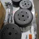 Gold's Gym 40 Pound LB Vinyl Cement Dumbbell Weight Set