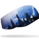 JUNK Brands Ear Warmer Headband - Performance Fleece, Moisture-Wicking, Non-Slip, Winter Ear Muffs for Men & Women - One Size - Snowscape