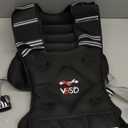 VBSD Adjustable Weighted Vest for Women Men 20-32lb Vest with 6 Ironsand Weights Body Weight Vest with Reflective Strip for Running Walking Strength Training Workouts