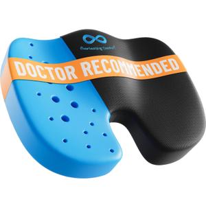 Everlasting Comfort Doctor Recommended Memory Foam Seat Cushion for Office Chairs & Car Seat - Ergonomic Office Desk Accessories for Tailbone Pain Relief, Sciatica & Back Support (Black Cooling) Everlasting Comfort Doctor Recommended Memory Foam Seat Cushion for Office Chairs & Car Seat - Ergonomic Office Desk Accessories for Tailbone Pain Relief, Sciatica & Back Support (Black Cooling)