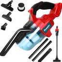 Cordless Vacuum Compatible with Milwaukee 18V Battery, 5 in 1 Handheld Electric Vacuum with 400W Powerful Motor, 46 CFM Portable Hand Vacuum for Home Pet Hair, Car (NO Battery)