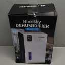 NineSky Dehumidifier,95 OZ Dehumidifiers for Home,(1000 sq.ft) Dehumidifiers for Basement Bathroom Bedroom with Auto Shut Off, Switchable 7 Colors Light(White)