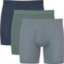 Hanes Men's Underwear Boxer Briefs & Trunks, Multi-Packs, Breathable Cool Lightweight, Viscose from Bamboo Supersoft (Medium, Black)