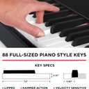M-AUDIO Hammer 88 USB MIDI Keyboard Controller with 88 Hammer Action Piano Style Keys Including A Studio Grade Recording Software Suite