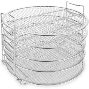 Dehydrator Rack for Ninja Foodi AG300 Grill, Air Fryer Rack 5 Stackable, tainless Steel Stand Accessories Compatible with Ninja Foodi Pressure Cooker and Air Fryer 8 Quart