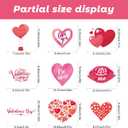 9 Sheets Valentine's Day Window Clings,Double-Sided Glass Window Stickers Decor,Reusable Red Pink Love Heart Stickers Decals for Home Wedding Anniversary Party Store Glass Holiday Decoration (V01)
