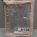 A5 6 Ring Binder Cover Notebook Shell Protector Planner Loose Leaf Covers Refillable Pages Notebook Cover with Zipper for Cash Budget Pink