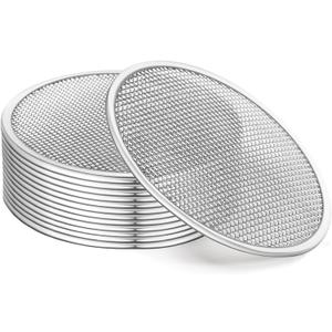12 Pack Sprouting Lids, 316 Stainless Steel Screen Lid for 86mm Wide Mouth Mason Jar, Alfalfa, Broccoli Mesh Lids