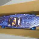 Nattork Skateboards 22 Inch Mini Cruiser Skateboard Complete Retro Skate Boards with Colorful Light Up Wheels for Kids Girls Boys Beginners