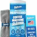 Descaling Solution Compatible with Nespresso Vertuo | Free Cleaning Cloth | 12 Month Supply | Made in the USA | Descaling Kit for all Nespresso Machines | 32 Oz | Coffee Machine Cleaner and Descaler