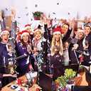 24 pack Non-Woven Red Cloth Santa Hat Christmas Caps for for Adults and Children