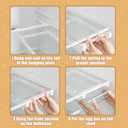 Egg Holder For RefrigeratorMini Fridge Drawer Organizer Egg Storage Bin Clear Egg Tray Clear Plastic Storage Container