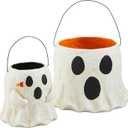 Mud Pie Paper Mache Halloween Treat Buckets