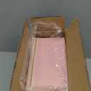 Makeup Travel Train Case with Mirror LED Light 3 Adjustable Brightness Large Cosmetic Bag Portable Storage Adjustable Partition Waterproof Makeup Brushes Make up Jewelry Gift for Women (Pink)