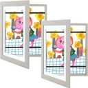 Golden State Art, 10x12.5 Kids Art Frames, Front-Opening Picture Frame Great for Kids Drawings, Artworks, Children Art Projects, Schoolwork, Home or Office (Grey Set of 2)