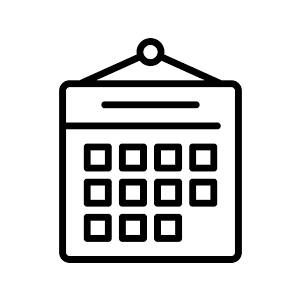 Calendar 2026-2027 - Wall Calendar 2026, Jul. 2026 - Dec, 12" x 24" Wall Calendar (open), Calendars with Unruled Blocks, Thick Paper - Cutie Cat