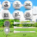 Fancy Land Funny Golf Ball Gift for Dad Golfers Grandfather Birthday Christmas Bulk Funny Gifts