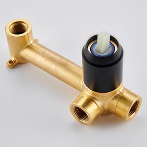 Wall Mount Bathroom Faucet Matte Black, Single Handle Wall Mounted Bathroom Sink Faucet, 360° Swivel Solid Brass Long Spout, Rough-in Valve Included