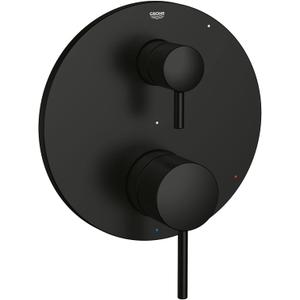 Grohe 294232430 Timeless Pressure Balance Valve Trim with 2-Way Diverter and Cartridge, Matte Black