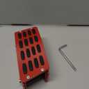 Red Gas Pedal Extender Cover Anti-Slip Adjustable Foot Pedal Pad Compatible with 2007-2017 Wrangler JK JKU 2/4-DOOR(NOT for 2018+ JL Models)