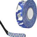 Worutuk Grip Tape Hockey Tape Sticks Anti-Slip Waterproof Blue Camouflage Wrapper Easy to Stretch and Tear for Ice Hockey, Skiing, 1 Pack