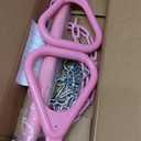 18" Pink Trapeze Swing Bar Rings 48" Heavy Duty Plastic Coated Chains Swing Set Accessories